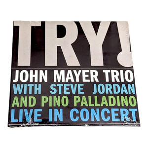 John Mayer Trio‎ TRY! Live In Concert Music CD Brand New 2005 Sony Legacy Sealed